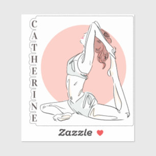 Custom Name Yoga Woman