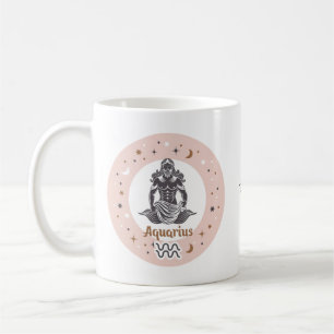 Custom Name Zodiac Sign Aquarius Coffee Mug