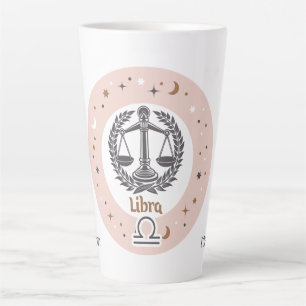 Custom Name Zodiac Sign Libra Latte Mug