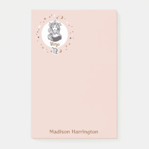 Custom Name Zodiac Sign Virgo Post-it Notes