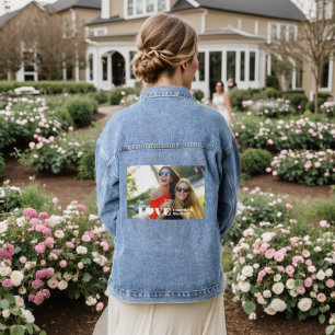 Custom Names and Photo LOVE Denim Jacket