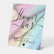 Custom Names Calligraphy Butterfly Wing Flower Bar