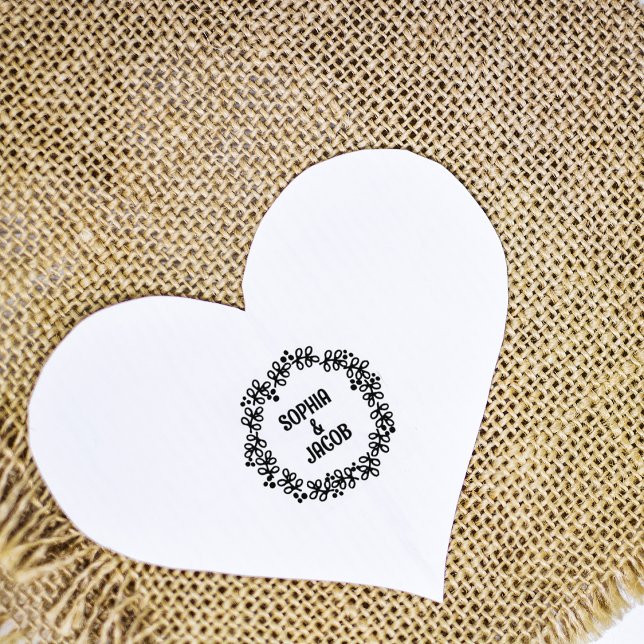 Custom Names Flower Rubber Stamp (Creator Uploaded)