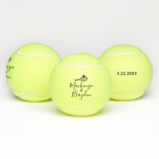 Custom Names Personalised Special Date Tennis Balls