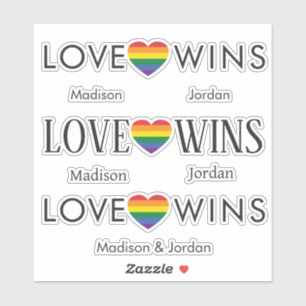 Custom Names Rainbow LOVE