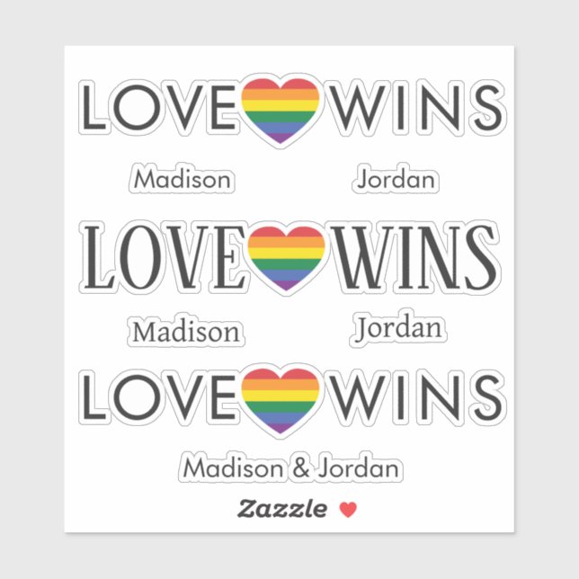 Custom Names Rainbow LOVE (Sheet)