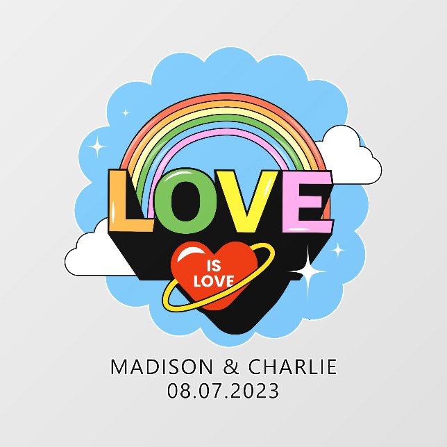 Custom Names / Text "Love Is Love" (Sheet)