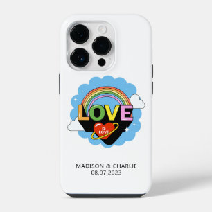 Custom Names / Text "Love Is Love" iPhone 14 Pro Case