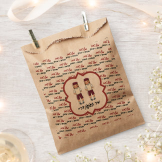 Custom Names Twin Boys Upsherin Favour Bags