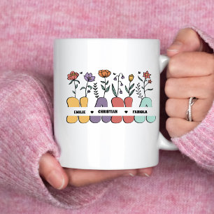 Custom Nana And Kids Name Shirt Mother's Day Gift Coffee Mug