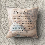 Custom NANA Message Photo Modern Mother's Day  Cushion<br><div class="desc">Show your Nana your love with this chic, modern photo pillow with your own custom message. With space for two photos, ability to personalise to any name you might be calling her (Mimi, Gigi, Meemaw, Oma, Grandma etc) and your own names as sender - this letter on a pillow will...</div>
