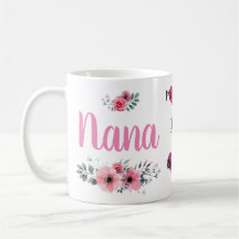 Custom Nana Mug with Grandchildrens' Names