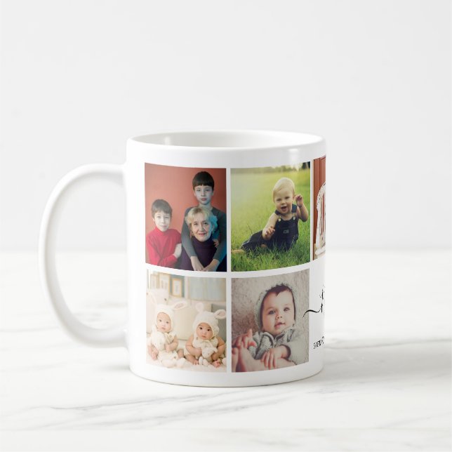 Custom Nana Photo Collage Mug – Gift for Grandma (Left)