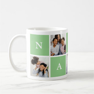 Custom Nanny Grandmother 5 Photo Collage Coffee Mug