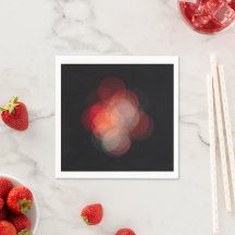 Custom napkin with bokeh photo