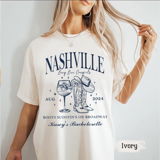 Custom Nashville Bachelorette Rodeo Cocktail T-Shirt (Creator Uploaded)