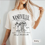 Custom Nashville Bachelorette Rodeo Cocktail T-Shirt<br><div class="desc">Custom Nashville Bachelorette Rodeo Cocktail</div>