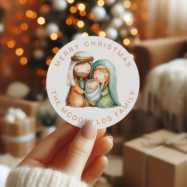 custom Nativity Christmas Stickers Holy Family (Creator Uploaded)