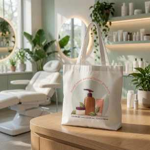 Custom Natural Beauty Products Canvas Tote Bag
