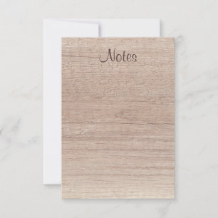 Custom Natural Wood Look Template Handwritten