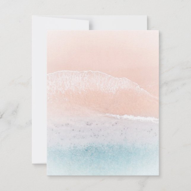 Custom Nature Beach Sand Sea Seaside Template (Front)