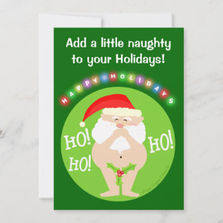 Custom Naughty Santa Christmas Party Invitation