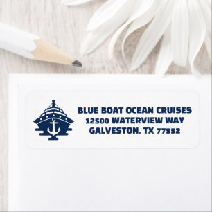 Custom Nautical Anchor Boat Captain Return Address Label