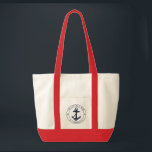 Custom Nautical Anchor Boat Name Family Boating Tote Bag<br><div class="desc">Add your boat or captain's name and location by clicking the "Personalise" button above. Set sail in style with our custom nautical-themed boating swag tote bag, the ultimate companion for your maritime adventures. This tote boasts a cute design inspired by the ocean's wonders, featuring classic maritime motifs such as an...</div>