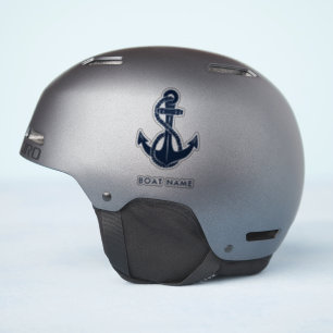 Custom Nautical Anchor Boat Name Navy Blue