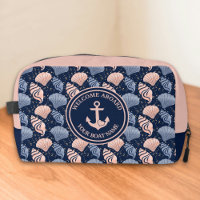 Custom Nautical Boat Name Plush Navy