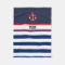 Custom Nautical Navy White Stripes