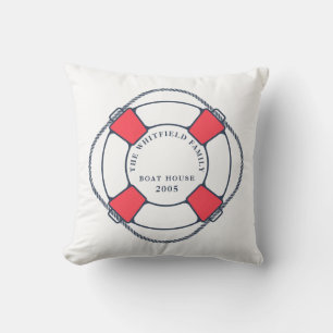 Custom Nautical Swimming Ring Boat House Cushion