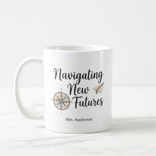 Custom Navigating New Futures School Counsellor Coffee Mug