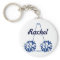 Custom Navy Blue Cheerleading Key Chain