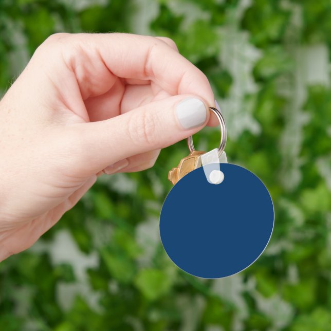 Custom Navy Blue Keychain – Bulk Orders (Hand)