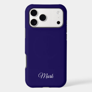 Custom Navy Blue Phone Case – Personalised Name De