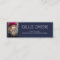 Custom Navy Blue Photo Graduation Insert Name Card