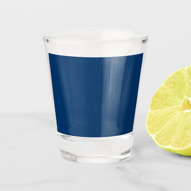 Custom Navy Blue Shot Glass – Bulk Orders (Front)