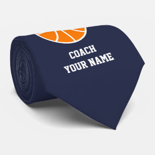 Custom neck tie gift for basketball coach