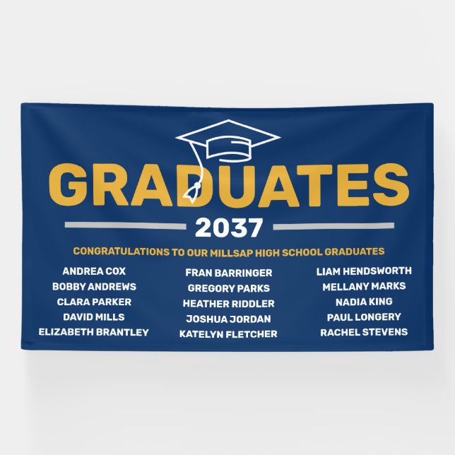 Custom Neighbourhood Graduation Banner (Horizontal)