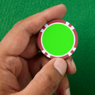 Custom Neon Green Poker Chip