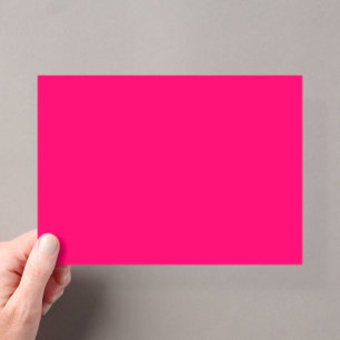 Custom Neon Pink Acrylic Invitation – Elegant