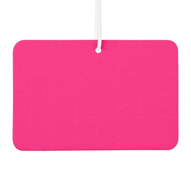 Custom Neon Pink Air Freshener – Bulk Orders (Front)