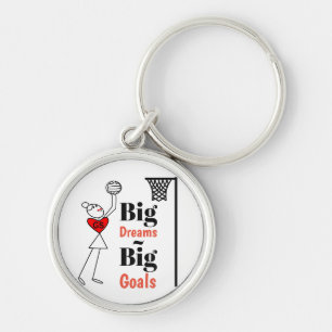 Custom Netball Quote Key Ring