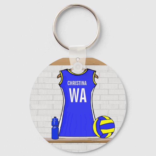 Custom Netball Uniform - Key Ring (Front)