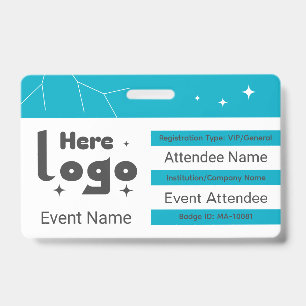 Custom Networking Event QR Code ID Badge