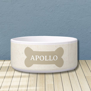 Custom Neutral Bone and Pet Name Dog
