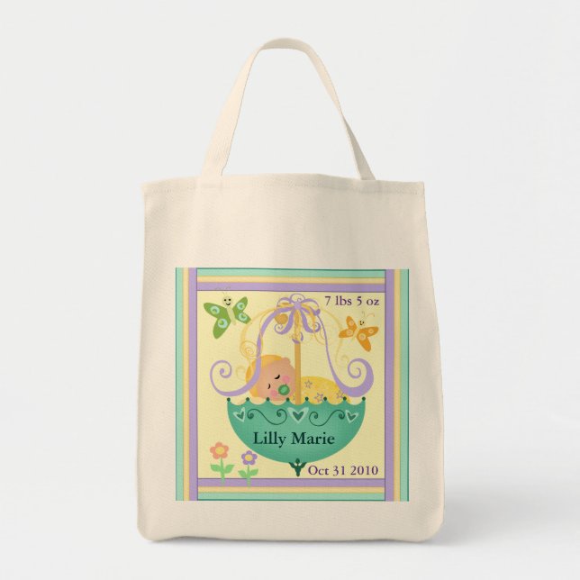 Custom New Baby Gift Bag (Front)