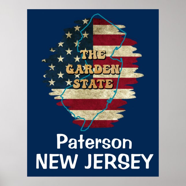Custom New Jersey State  Poster (Front)