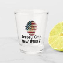 Custom New Jersey State Shot Glass
